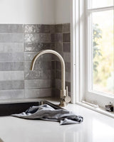 Meir Round Gooseneck Kitchen Mixer Tap - PVD Brushed Nickel