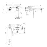 Aquaperla Esperia Spout Mixer - Brushed Nickel