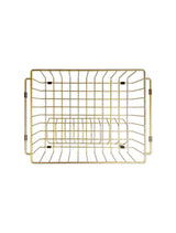 Meir Lavello Dish Rack - PVD Brushed Bronze Gold