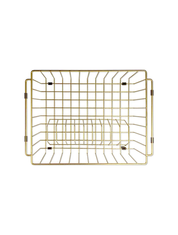 Meir Lavello Dish Rack - PVD Brushed Bronze Gold