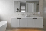 Meir Round Quarter Turn Wall Top Assemblies - PVD Brushed Nickel