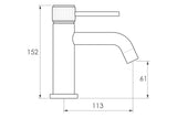 ADP Soul Groove Basin Mixer - Brushed Copper