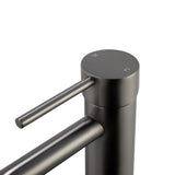 Aquaperla Lucid Pin Basin Mixer - Gunmetal
