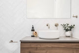 Meir Piccola Tall Basin Mixer Tap with 130mm Spout - PVD Brushed Nickel
