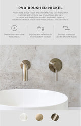 Meir Curvaé Shower Shelf 400mm - PVD Brushed Nickel