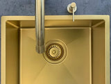 Meir Lavello Kitchen Sink - Single Bowl 380 x 440 - PVD - Tiger Bronze