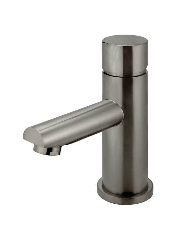 Meir Round Pinless Basin Mixer - Shadow Gunmetal