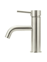 Meir Round Basin Mixer Curved - PVD Brushed Nickel