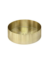 Meir Lavello Round Steel Bathroom Basin 380 x 110 - PVD Tiger Bronze