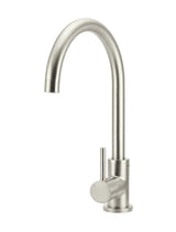Meir Round Gooseneck Kitchen Mixer Tap - PVD Brushed Nickel