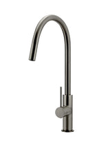 Meir Round Piccola Pull Out Kitchen Mixer Tap - Shadow Gunmetal