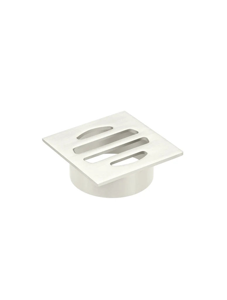 Meir Square Floor Grate Shower Drain 50mm Outlet - PVD Brushed Nickel