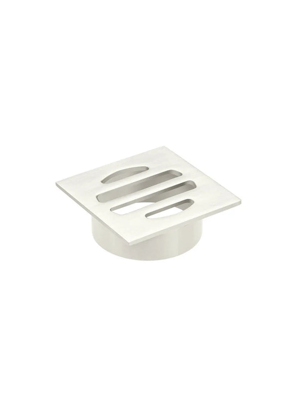 Meir Square Floor Grate Shower Drain 50mm Outlet - PVD Brushed Nickel