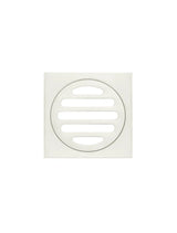 Meir Square Floor Grate Shower Drain 80mm Outlet - PVD Brushed Nickel