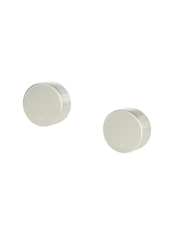 Meir Circular Wall Taps - PVD Brushed Nickel