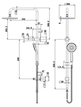 Modern National Star Project Shower Column Set Dusk